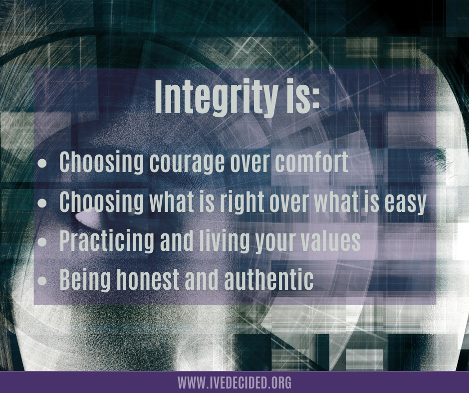 What Does Integrity Mean To You I ve Decided Our Mission Is Your 